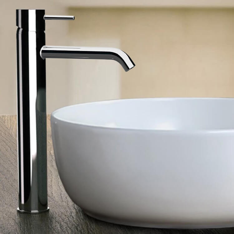 Remer XF11LXLUSNL-CR Chrome Round Vessel Sink Faucet